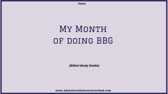 my one month progress using #BBG