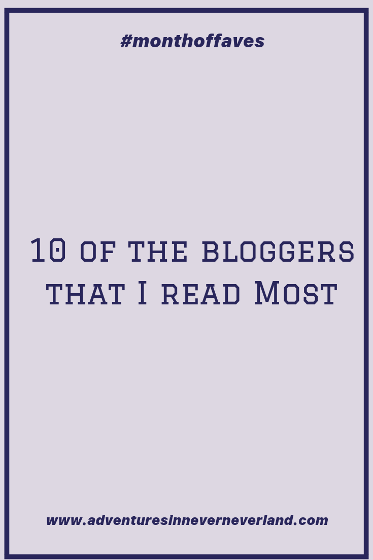 I tell what bloggers I am ALWAYS checking up on.