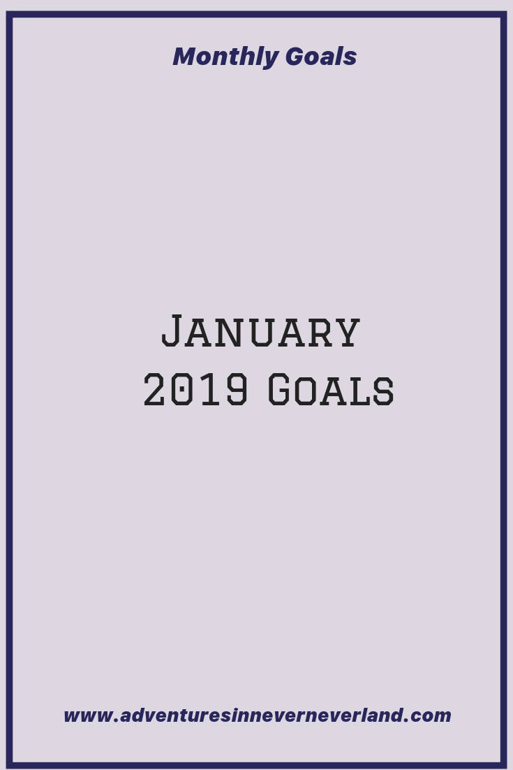 Adventures in never never land January 2019 goals
