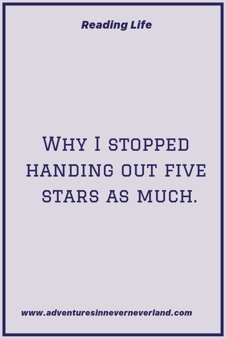 As a Book Blogger I strive to be honest as possible about the books iI review. Looking back on 2018 i noticed that i gave almost every book 5 stars. Click through to read why I am doing it differently this year